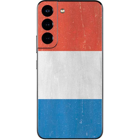 Netherlands Flag Distressed Galaxy S22 Skin